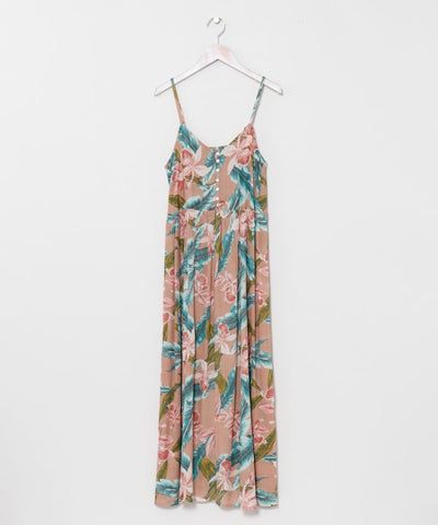 Botanical Hawaiian Camisole Dress by Kahiko - Ametsuchi
