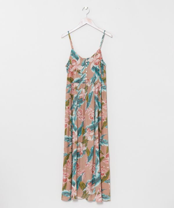 Vestido camisero hawaiano botánico de Kahiko - Ametsuchi