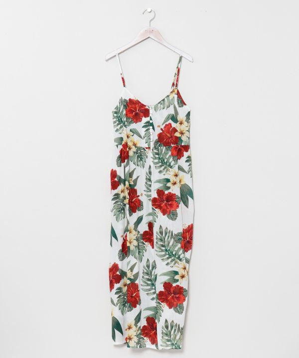 Botanical Hawaiian Camisole Dress by Kahiko - Ametsuchi