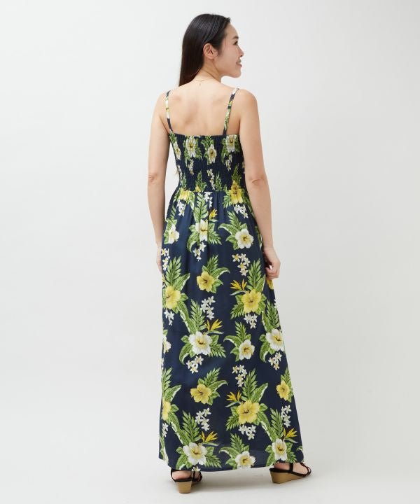 Botanical Rayon Cami Dress & Cape Set by Kahiko - Ametsuchi