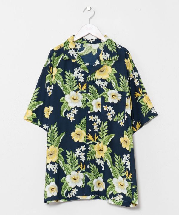 Botanical Rayon Aloha Shirt by Kahiko - Ametsuchi