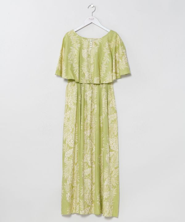 Lei Print Dress Cape Set