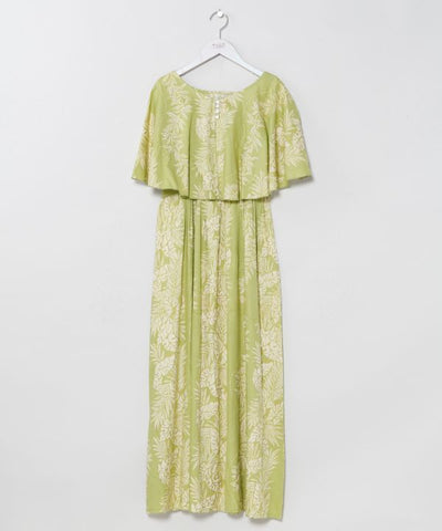 Lei Print Dress Cape Set