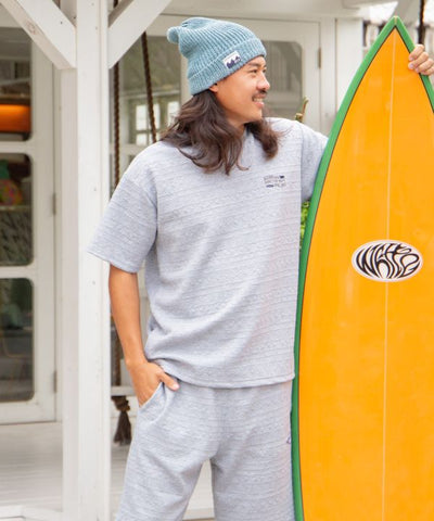 Wave Surf Cotton Knit Beanie by Kahiko - Ametsuchi
