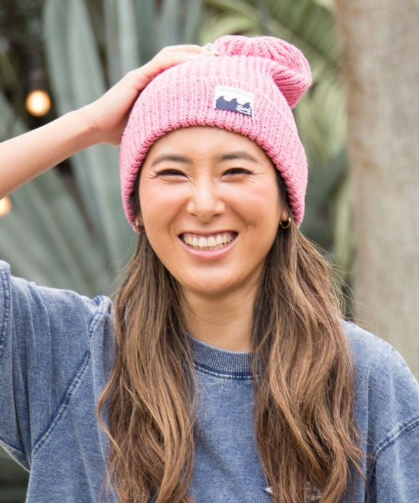 Wave Surf Cotton Knit Beanie by Kahiko - Ametsuchi