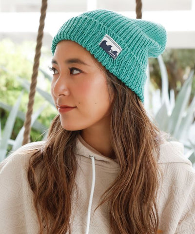 Wave Surf Cotton Knit Beanie by Kahiko - Ametsuchi