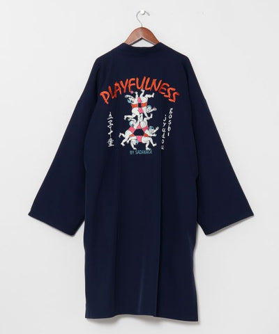 ASOBIE - Ukiyoe Embroidered Haori Jacket by Kaya - Ametsuchi