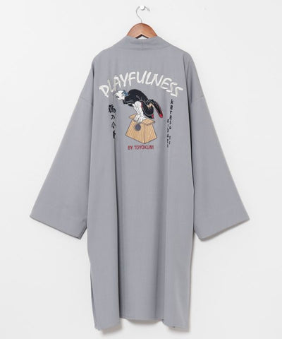 ASOBIE - Ukiyoe Embroidered Haori Jacket by Kaya - Ametsuchi