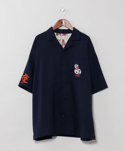 ASOBIE - Ukiyoe Embroidered Shirt by Kaya - Ametsuchi
