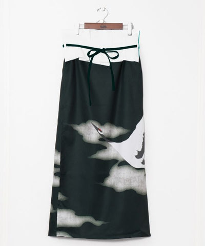 KAKUJU Skirt with Obi Belt Skirts by Kaya - Ametsuchi