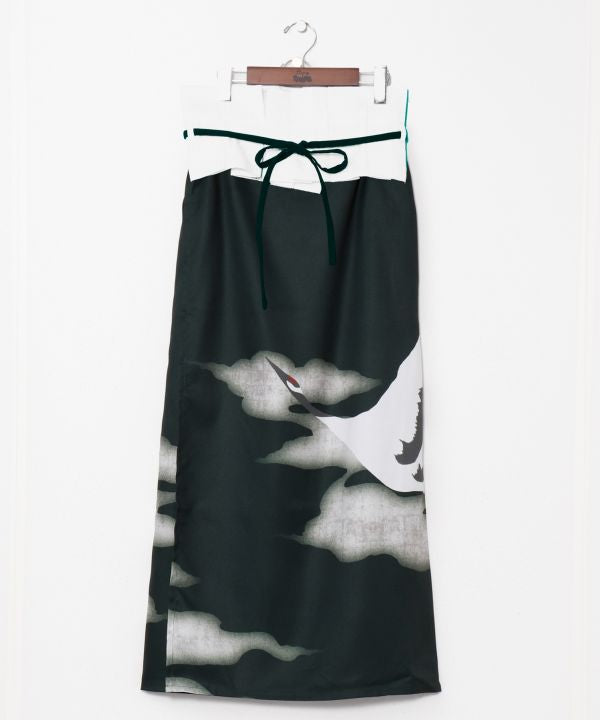 KAKUJU Skirt with Obi Belt Skirts by Kaya - Ametsuchi
