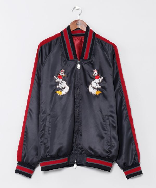 KAYA x NAKAMURA KYOKO - Yokai Sashiko Embroidered Jacket by Kaya - Ametsuchi