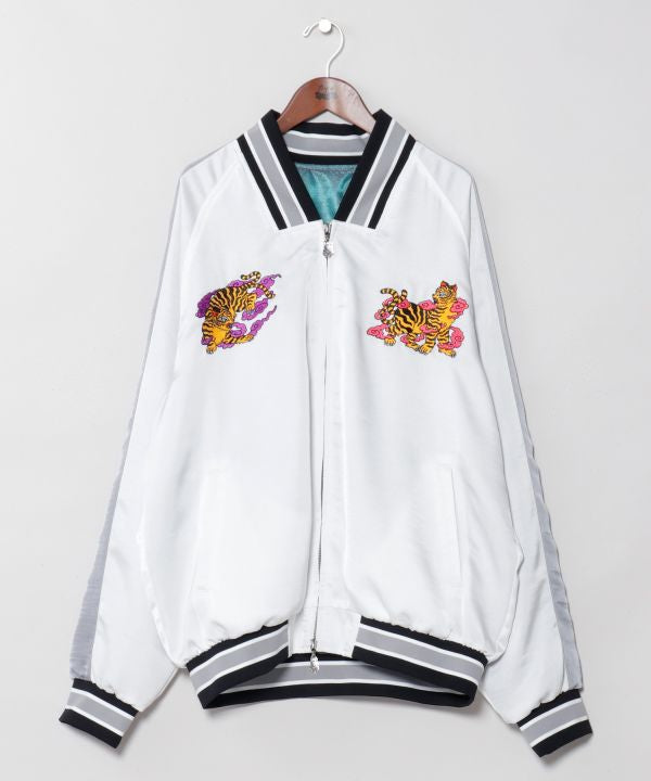 KAYA x NAKAMURA KYOKO - Yokai Sashiko Embroidered Jacket by Kaya - Ametsuchi