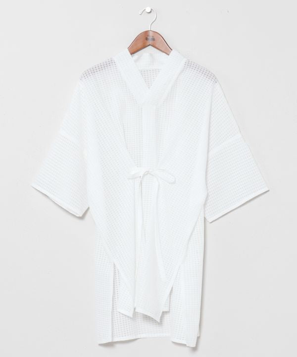 SUKASHI KAZE - Japanese Check Layered Top
