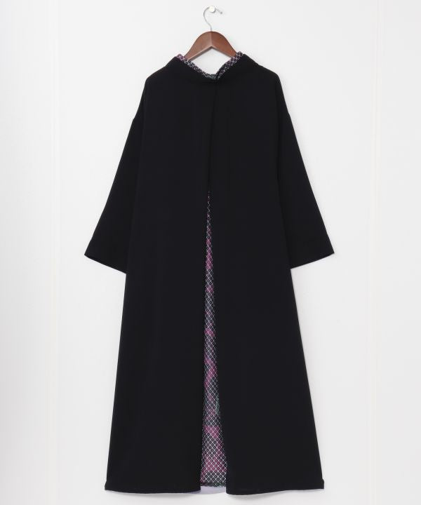 Kimono Inspired Lace Floral Hakkake Dress Dresses by Kaya - Ametsuchi