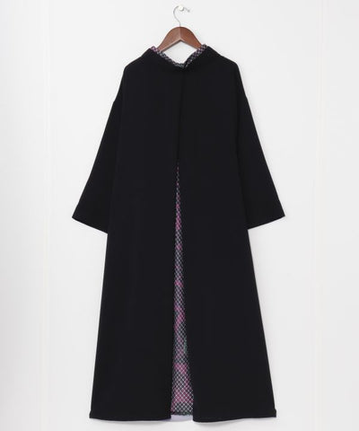 Kimono Inspired Lace Floral Hakkake Dress Dresses by Kaya - Ametsuchi