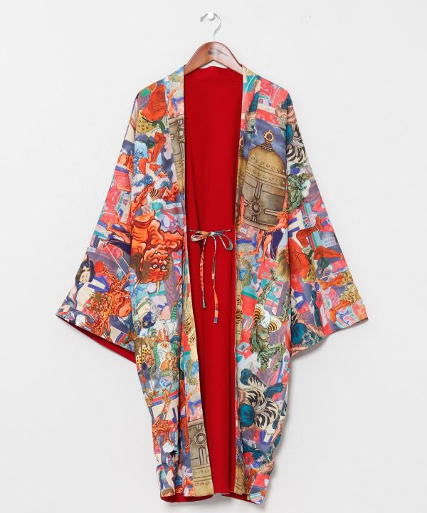 UKIYO-IRO Reversible Haori Jacket by Kaya - Ametsuchi