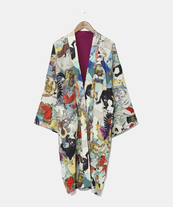 UKIYO-IRO Reversible Haori Jacket by Kaya - Ametsuchi