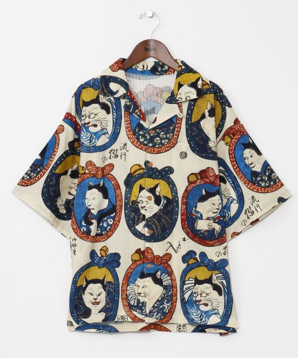 NIPPON ART Ukiyoe Shirt - M by Kaya - Ametsuchi