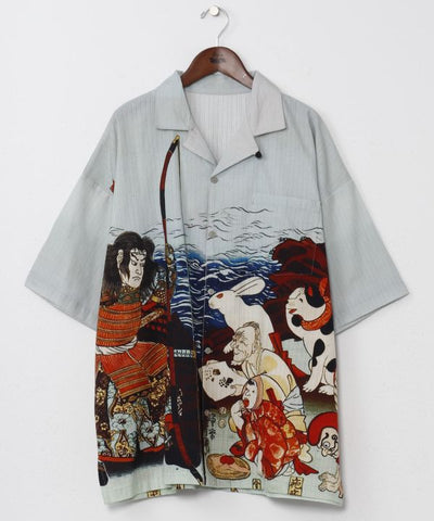 NIPPON ART Ukiyoe Shirt - L von Kaya - Ametsuchi