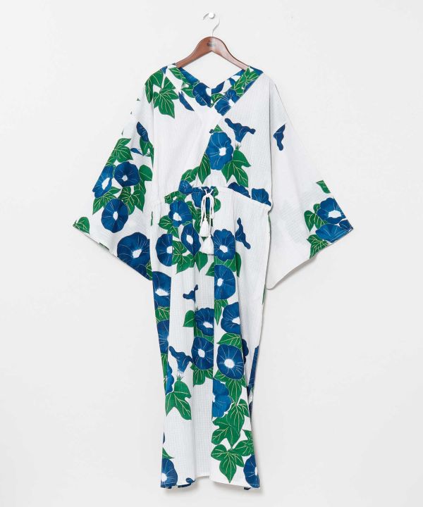KAOBANA - Morning Glory Yukata Dress by Kaya - Ametsuchi