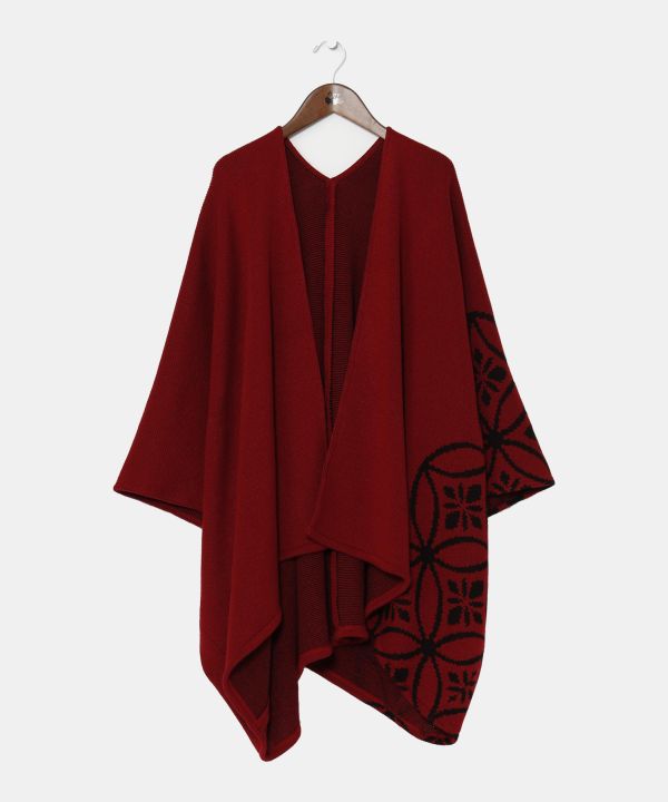 Japanese Crest Motif Knitted KIMONO Cardigan
