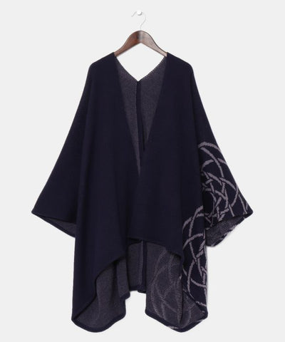 Japanese Crest Motif Knitted KIMONO Cardigan