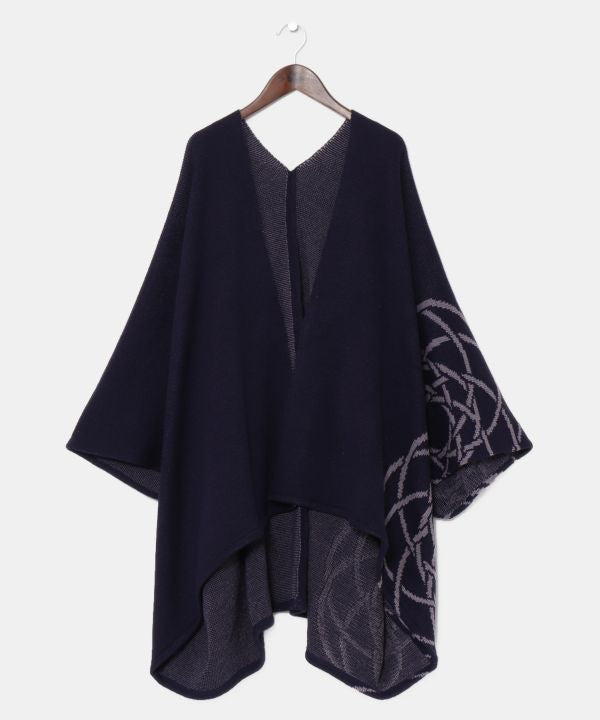 Japanese Crest Motif Knitted KIMONO Cardigan