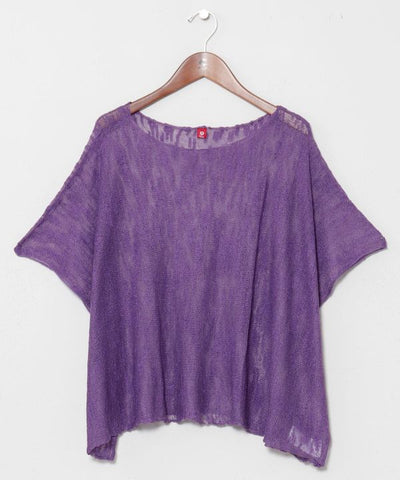 Atasan Poncho Transparan dari Benang Nep AMINA - Ametsuchi