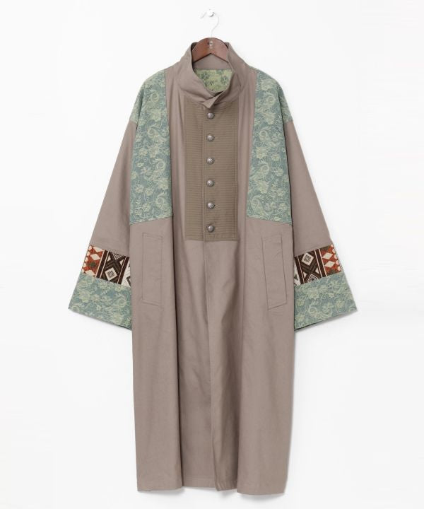 Ethnic Fusion Patchwork Long Cardigan