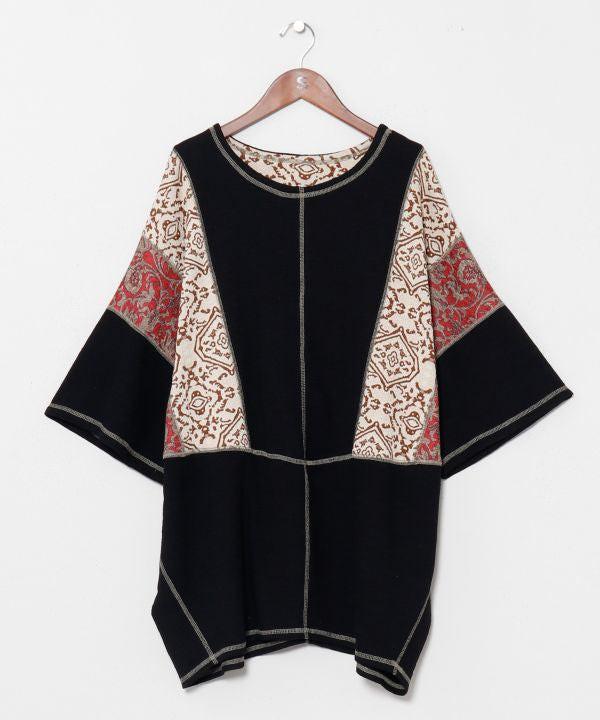 Patchwork Textile Men Top by AMINA - Ametsuchi