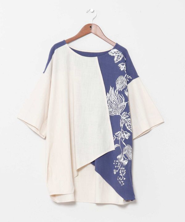 Asymmetrical Pattern Top by AMINA - Ametsuchi
