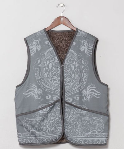 Reversible Faux Fur Vest by AMINA - Ametsuchi