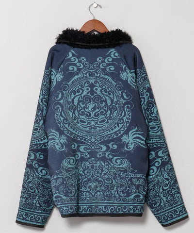 Men's Reversible Faux Fur Jacket by AMINA - Ametsuchi