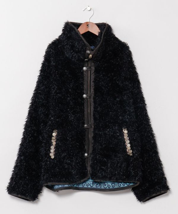 Men's Reversible Faux Fur Jacket by AMINA - Ametsuchi