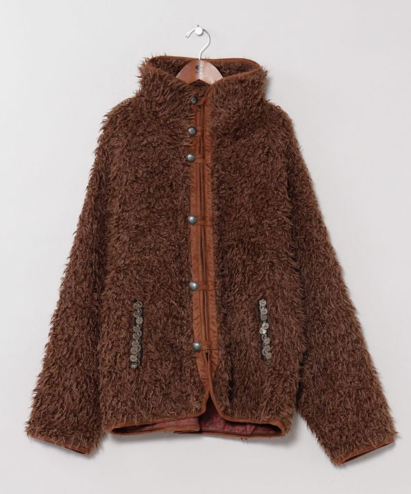 Men's Reversible Faux Fur Jacket by AMINA - Ametsuchi