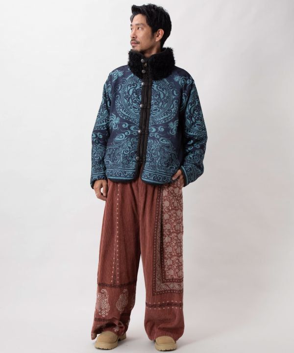 Men's Reversible Faux Fur Jacket by AMINA - Ametsuchi