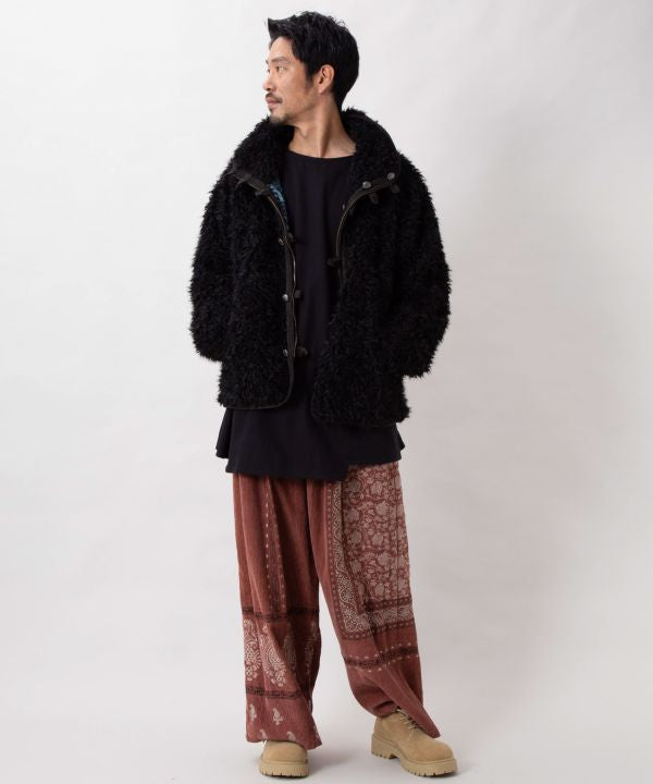 Men's Reversible Faux Fur Jacket by AMINA - Ametsuchi