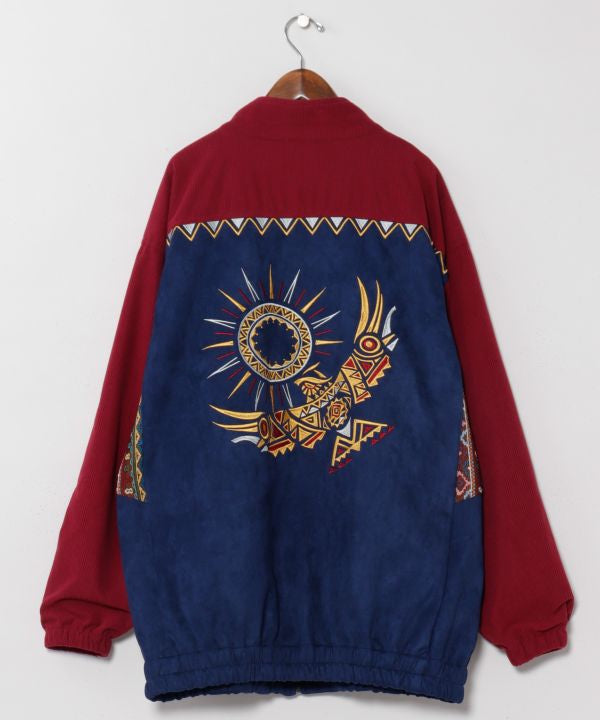 Men's Embroidered Patchwork Jacket