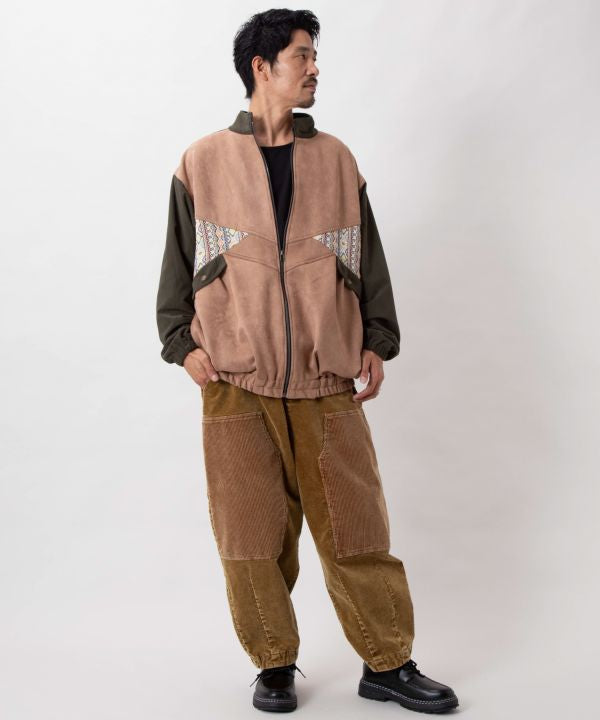 Men's Embroidered Patchwork Jacket