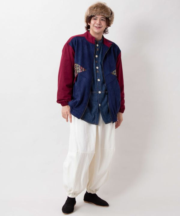 Men's Embroidered Patchwork Jacket