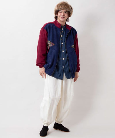 Men's Embroidered Patchwork Jacket