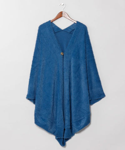 Soft Fluffy Shaggy Cardigan by AMINA - Ametsuchi
