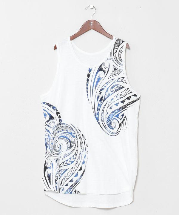 Tribal Print Cotton Tank Top