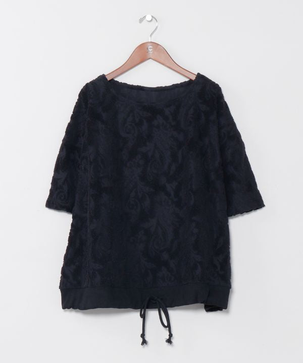 Paisley Pile Drawstring Top