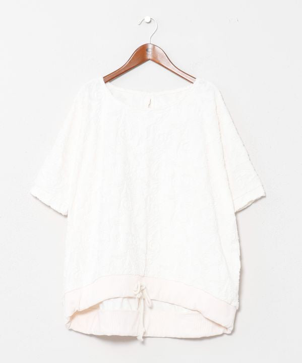 Paisley Pile Drawstring Top by AMINA - Ametsuchi