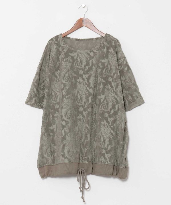 Paisley Pile Casual Top by AMINA - Ametsuchi