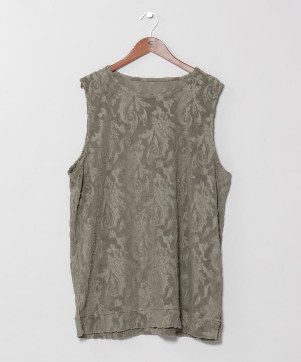 Soft Paisley Pile Tank Top