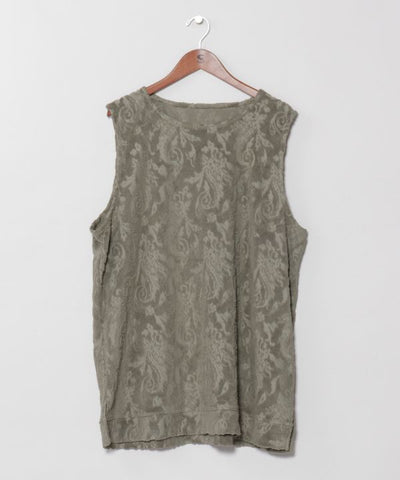 Soft Paisley Pile Tank Top