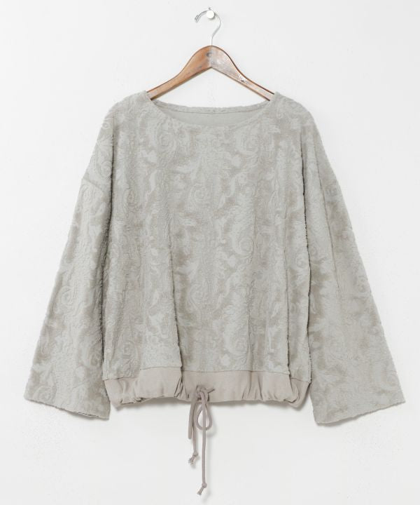 Paisley Pile Fabric Top by AMINA - Ametsuchi